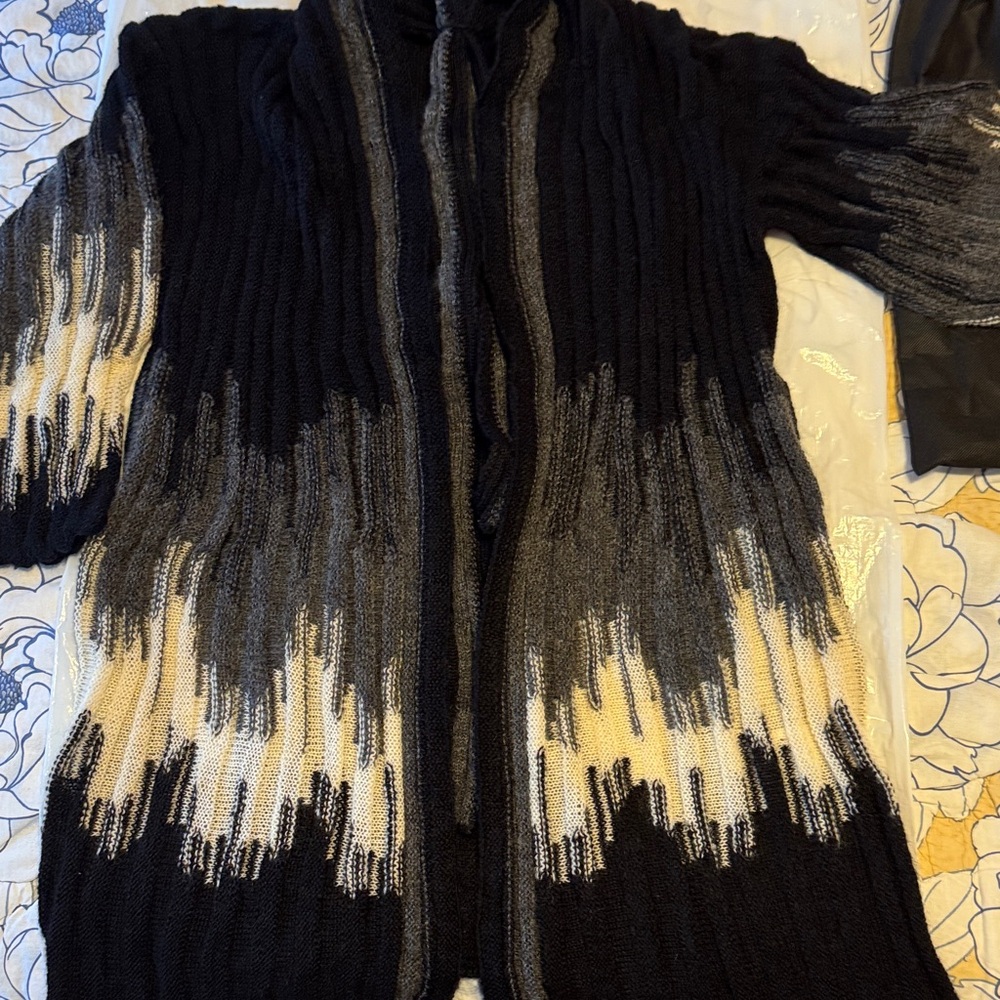 Missoni Dark Gray and Light Gray Knit Sweater